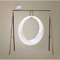 대형 달 조명 LED 램프 행사장 야외 무드등, 링형 스윙 128cm(태양광)
