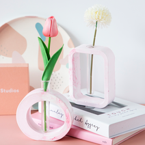 솜씨키트 석고 화병 만들기 DIY 키트, 원형 몰드 화병