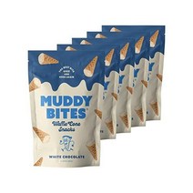 머디바이츠 와플콘 스낵 아이스크림 꼬다리 과자 5개 화이트초콜릿 Muddy Bites, White Chocolate_2.33 Ounce (Pa