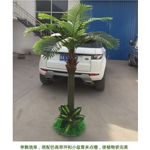 코코넛 야자수 나무 인테리어 조화 휴양지 발리 동남아 소품 카페 펜션, 2.1m