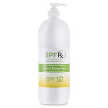 [ 정품]SPF Rx SPF 50 스포츠 자외선 차단제 광범위 자외선 차단 액티브 드라이 프로텍트 포뮬러 기름지지 않은 스포츠 자외선 차단제 얼굴 및 바디용 0.9L1쿼트