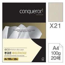 콩코르 레이드우브CX22 X21 Cream A4 100g 20매입4개콩코르지 OA용지 색상지 복사용지 oa지 복사지 한지 색지 플라잉칼라 삼원색지 삼원특수지, 본상품
