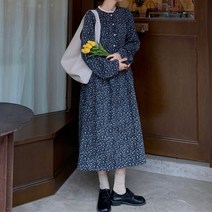 [리엘라]플로제 스웨이드 플라워원피스