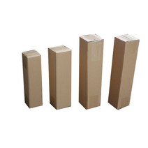 길쭉한 삼각형 포장박스 택배상자 사각형 종이 BOX, 여분 단단한 삼각형 판지 5개의 층 110x12x12x, 1개