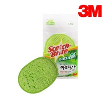 3M수세미 천연 펄프 아크릴사 수세미 1입 0.3309ea, SH_ 1, SH_ 1