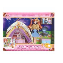 시크릿쥬쥬 비숑이랑 감성캠핑 마론 인형 세트, 혼합색상