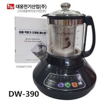 국내산 대웅 약탕기 DW-390 2리터 티포트 차탕기 유리 전기약탕기 