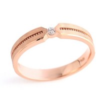 18K 삼각 로렛트 2.0mm 원큐빅 반지 DNW32708