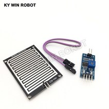 강우센서 우적센서 레인샌서 레인센서 모듈 ARDUINO 로봇 래인 샌서 레인 센서 물 빗방울 감지 모듈 빗방울 빗물감지 arduino 용 1 대몫 눈 우천 습도 27