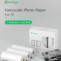BPA 무료 모든 종류의 PeriPage 공식 열 백서 컬러 스티커 A6 A3 A8 A9 Max 프린터용 빈 라벨, A9 Grayscale