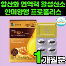 한미양행 호주산프로폴리스 면역력높이는 만성 염증 영양제 600mg, 30캡슐, 1개