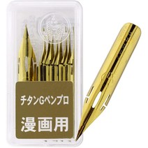 Zebra Comic Pen Nib- Type Professional-G 모델-티타늄-10 개 팩 (PG-7B-C-K)