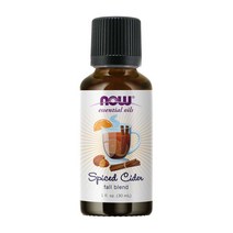 기타식용유오일 나우 푸드 에센셜 오일 스파시스 사이더 폴 블렌드 30 ml Essential Oils Spiced Cider Fall Blend 1 fl oz, 30ml