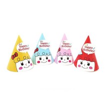 생일이벤트 촛불끄기 축하모자 파티햇 소녀프린팅 고깔모자 학용품 결혼기념일파티