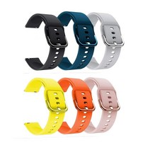 Senter 샤오미 Haylou Solar LS05 밴드용 밴드 22mm 소프트 실리콘 스포츠 교체 스트랩 스마트 워치와 호환 359307, 6 Pack-c