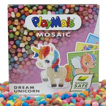 PLAYMAIS 만들기놀이 모자이크 유니콘 동물친구들 옥수수블록 2300개이상 그림카드포함