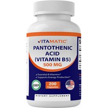 비타매틱 판토텐산 비타민 B5 500mg 200정 2통, 기본