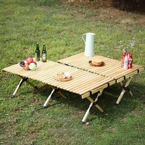 영라이즌 우드 접이식 캠핑 롤 테이블 중형 대형 전용가방 포함