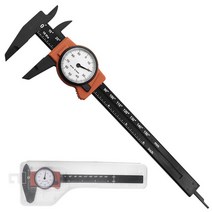 다이얼 캘리퍼 게이지 측정 도구 0-150MM 시계 고정밀 표시기가있는 플라스틱 버니어 캘리퍼스, 01 White dial
