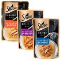 쉬바 수프 고양이간식 참치 40g, 참치 게맛살과 연어, 6개