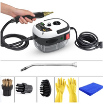 스팀 고압 청소기 차량용 세차기 산업용 업소용 세척기 핸디 분사기 2500w 온도 청소 가전 제품 에어컨 주방 후드 자동차 물 탱크, 하얀, 220v, 영국