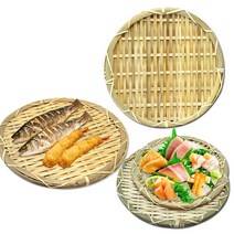 대나무 원형채반 7종 수공예 소쿠리 바구니 회채반, 대나무채반6호_33cm