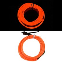 연말파티조명 1M/3M/5M 글로우 EL 와이어 케이블 LED 네온 라이트 크리스마스 웨딩 댄스 파티 장식 DIY 의상 의류 어둠 속에서 빛나는 용품, [06] B06
