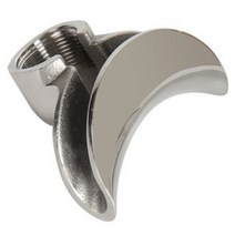 58MM 에스프레소 기계용 단일 포터필터 스파우트 또는 이중 포터필터 스파우트 스테인리스 스틸 드레인 노즐 전환 노즐, Double Spout