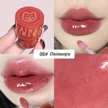 큐트 씰 젤리 모이스처라이징 립스틱 6 색 내추럴 레드 핑크 안티 크래킹 논 스틱 컵 립밤 립 글레이즈 메이크업 화장품, [12] 06-Daimanpu, [01] 6g, 12 06-Daimanpu, 01 6g