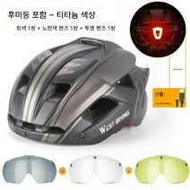 고글 헬멧 미등 산악 도로 자전거헬멧 싸이클 로드 전기자전거 경량 성인용 승마, M