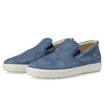 ECCO 에코 Soft 7 캐주얼 여성운동화 가죽슬립온 블루