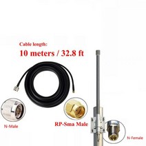 BOBCAT 광부 안테나 3g 4g/4g/5g/16g/32g/868mhz NB-IOT, RP-SMA 남성 10m