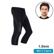 웻슈트 서핑 잠수복 스킨스쿠버 슈트남성 잠수복 탑 자켓 2mm 또는 3mm 1.5mm 네오프렌 긴팔 셔츠 바지 민, 11 1.5mm Men Capris_06 XXL