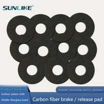 카본 섬유 시트 맞춤형 CNC 커팅 탄소 드래그 와셔 1 개 1.0mm 낚시 릴, 21 26.8x8x1.0mm