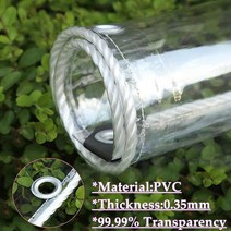 원터치윈드스크린 라운지 쉘터 위장막 0.35mm 투명 PVC 방수포 . % 방수 정원 다육 식물 천막 발코니 Pergol 캐노피 타프, 0.9mx2.9m, 01 0.35mm Tarpaulin
