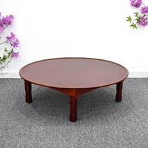 남원은행공방 원형상 남원 밥상 집들이상 접이식, 원형 2.7 지름81cm