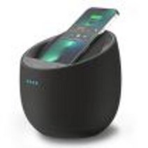 Belkin 사운드폼 엘리트 Hi-Fi 스마트 스피커&무선 충전기 블랙 Devialet의 사운드 기술 Alexa 음성제어, Black
