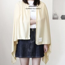 어라운드디 썸머블랑켓 v.4/여름담요 가디건 냉방병 얇은담요 무릎담요