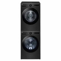 LG전자 LG 오브제 컬렉션 드럼 세탁기(25kg)+건조기(20kg) 세트 FX25KSQ-2KQ (스태킹키트포함/블랙), 단품없음