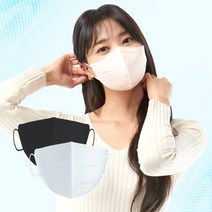 버즈핏 KF94 새부리형 마스크 특대형 새부리 빅사이즈 50매+50매, XL, 흰색 100매