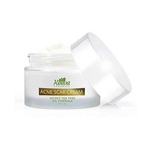 keeva Organics 인텐시브 여드름 흉터 제거 트리트먼트 크림 - 7배 빠른 효과 - 비밀 티트리 오일 유기농 성분 - 페이스 제품 선물 여성을 위한 천연 선물