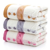 Siemzon 체크 타월 플로랄 수건 100g 30수 면사, 랜덤 컬러, 10장