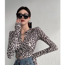 라오농 호피 상의 여 긴팔 티 레깅스+KIE07X