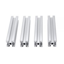 4 개몫 2020 알루미늄 프로파일 압출 100mm ~ 800mm 길이 선형 레일 200mm 400mm 500mm DIY 3D 프린터 워크 벤치 CNC 용, CHINA_250mm