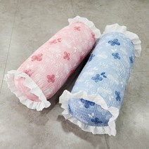 쭈앙 클라라 여름 캔디베개 커버 시어서커베개 둥근베개 원형 여름베개 커버