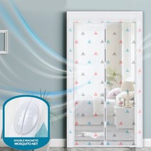 현관방충망 아이방문 베란다 출입문 자석방충문 커튼 모기장 복도식 아파트현관 문 비닐하우스, 그린