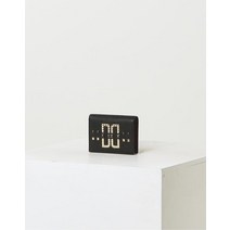 22SS [populet]블루 스터드DD로고 소가죽 반지갑 WCWA2E434BK