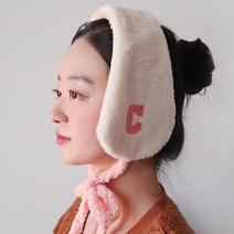 이코마켓 귀염뽀짝 겨울 양면착용 뽀글이 털귀마개 방한 귀도리