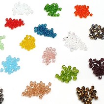 [크리스탈 주판알] 4mm 주판알 비즈 팔찌공예, 투명