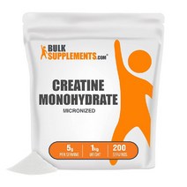 BULLKSUPLUMENT 크레아틴 효과 파우더 헬스 보충제 5g 1kg, 1개, 크레아틴 5g 1kg